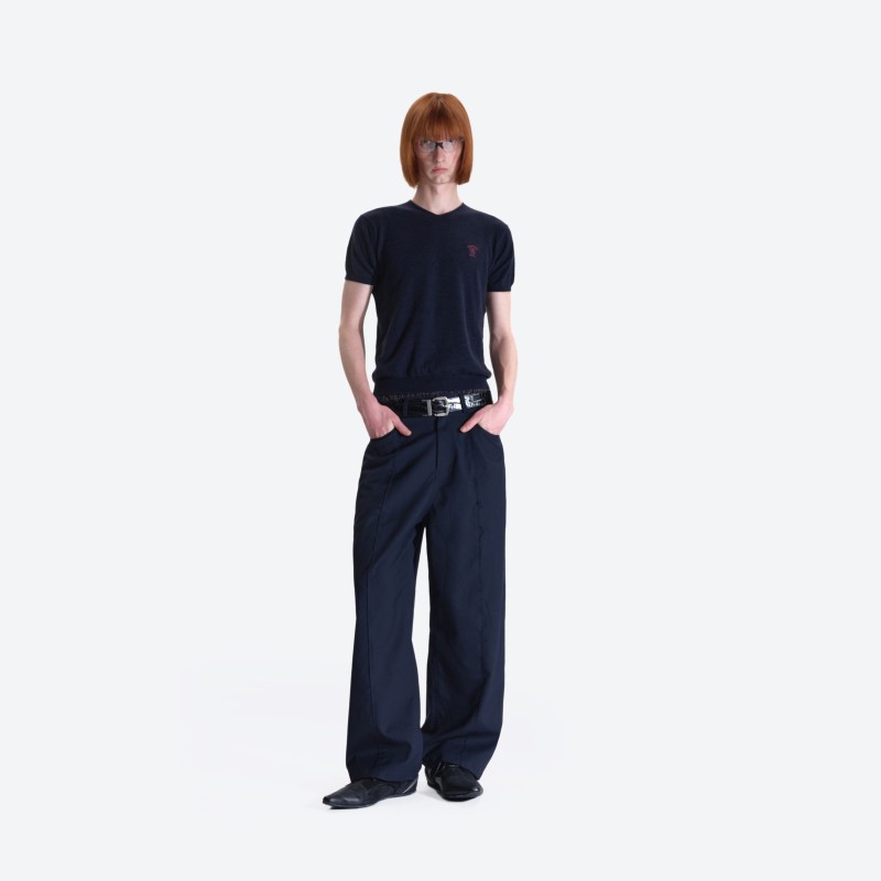 Logo Embroidered Polo Knit